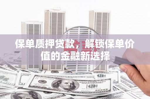 云和保单质押贷款，解锁保单价值的金融新选择