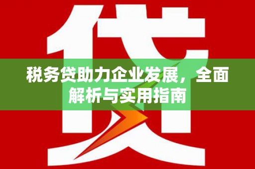 白银税务贷助力企业发展，全面解析与实用指南