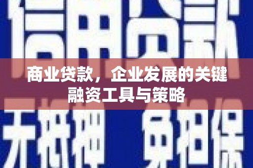 上城商业贷款，企业发展的关键融资工具与策略