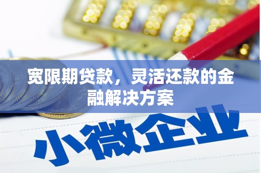 宣汉宽限期贷款，灵活还款的金融解决方案