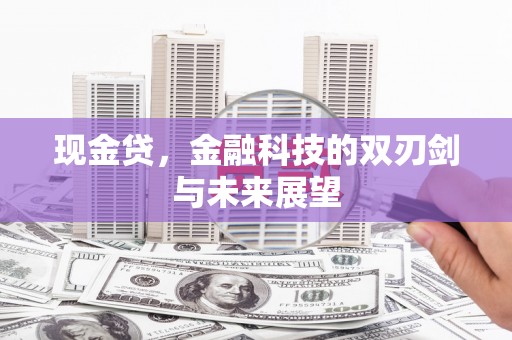 赣州现金贷，金融科技的双刃剑与未来展望