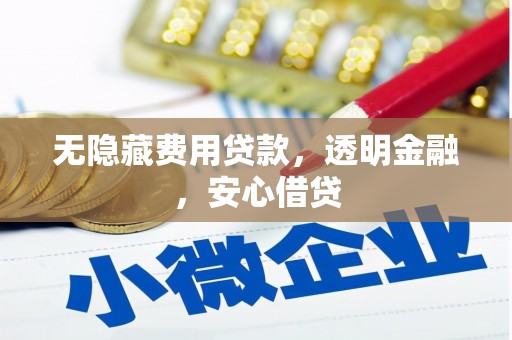 平武无隐藏费用贷款，透明金融，安心借贷
