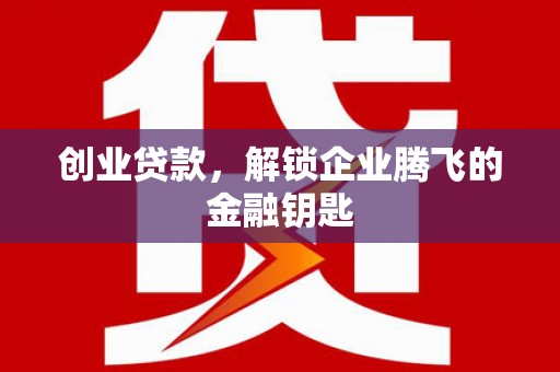 临潼创业贷款，解锁企业腾飞的金融钥匙