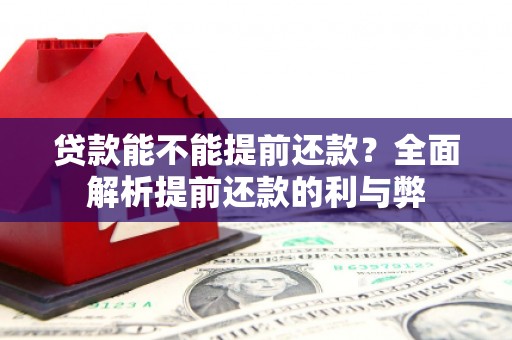 德安贷款能不能提前还款？全面解析提前还款的利与弊