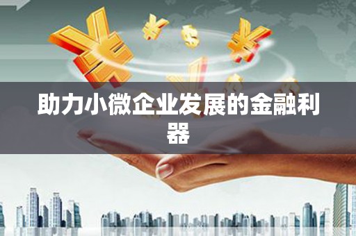 敦化助力小微企业发展的金融利器