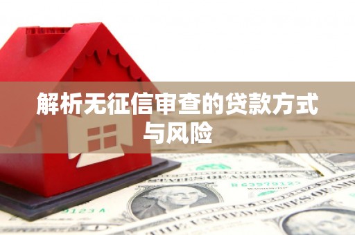 嵊泗解析无征信审查的贷款方式与风险